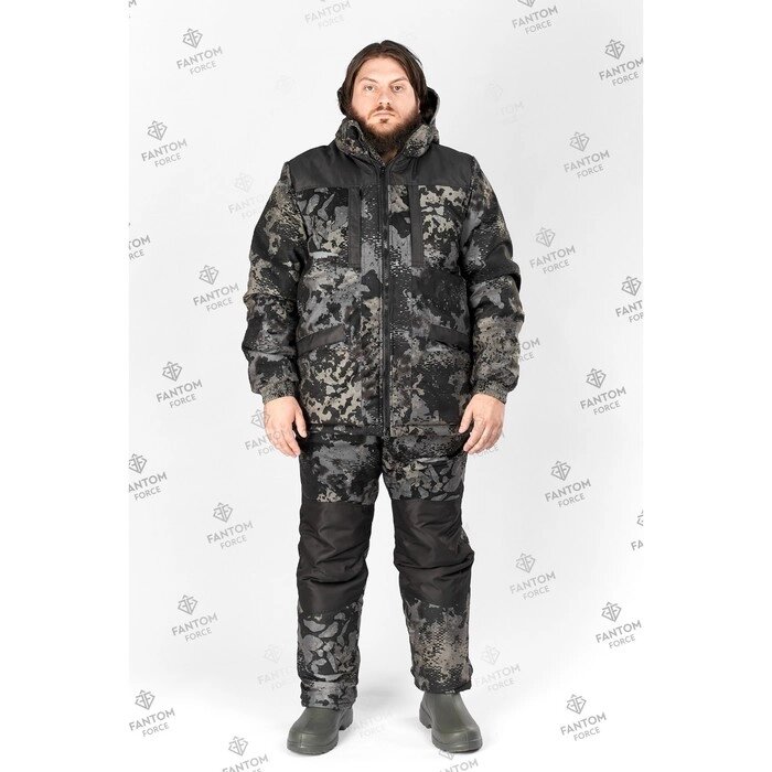 Костюм зимний мужской SEVER, цвет 506-9 черный, рост 182-188, размер 60-62 от компании Интернет-гипермаркет «MALL24» - фото 1