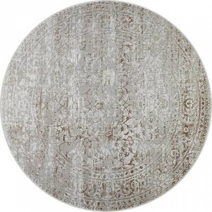 Ковёр круглый Roma 37905B, размер 250x250 см, цвет beige fls / beige fl