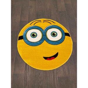 Ковёр круглый Smile nc13, 100x100 см, цвет yellow