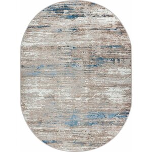 Ковёр овальный Sanat Viscon 36952A, размер 150x150 см, цвет blue / beige