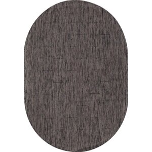 Ковёр овальный Vegas S008, размер 120х170 см, цвет d. gray-black