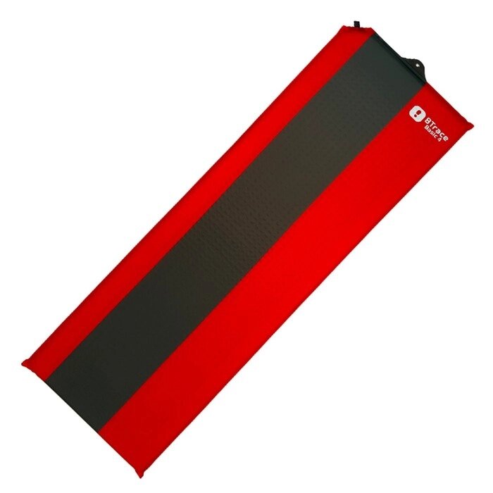 Ковер самонадувающийся BTrace Basic 4, 183х51х3,8 см, красный, серый от компании Интернет-гипермаркет «MALL24» - фото 1