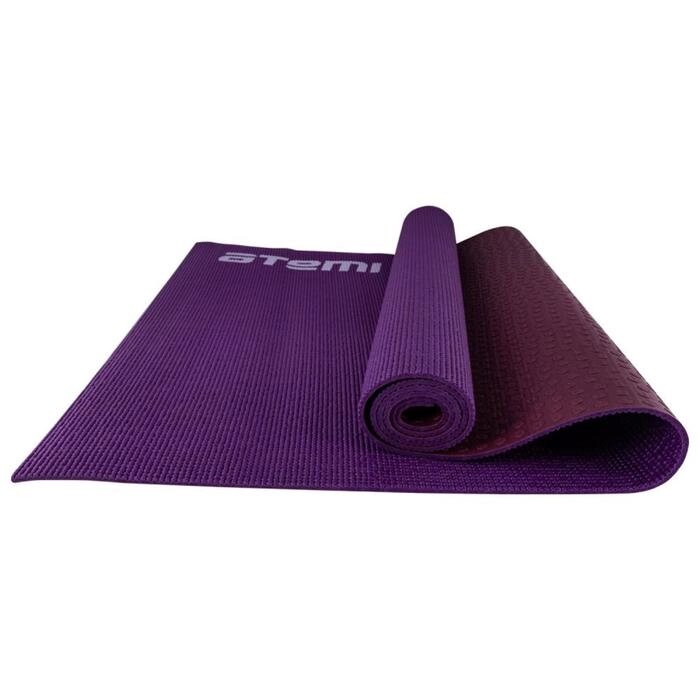 Коврик для йоги и фитнеса Atemi AYM01DB, ПВХ, 173x61x0,6 см, двусторонний, фиолетовый от компании Интернет-гипермаркет «MALL24» - фото 1
