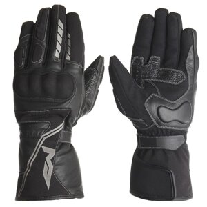 Кожаные перчатки VOYAGER2 чёрный, XS