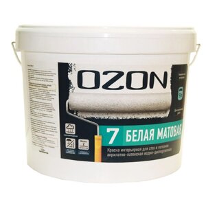 Краска интерьерная OZON-7 ВД-АК 233АМ акрилатно-латексная, база А 9 л (13 кг)
