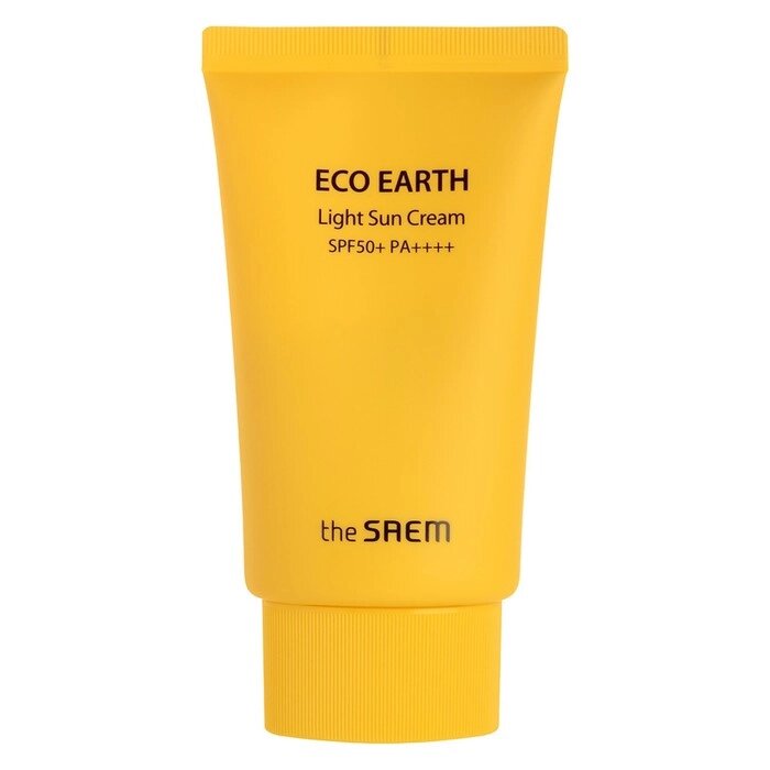 Крем для лица солнцезащитный Eco Earth Light Sun Cream SPF 50+ PA++++, 50 гр от компании Интернет-гипермаркет «MALL24» - фото 1