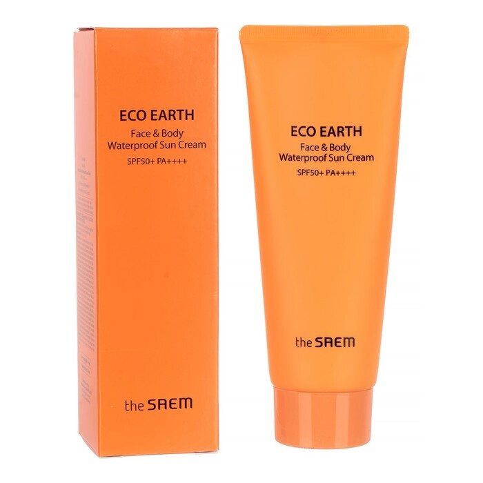 Крем солнцезащитный для лица и тела водостойкий Eco Earth Face&Body SPF 50+ PA++++, 100 мл   1008665 от компании Интернет-гипермаркет «MALL24» - фото 1