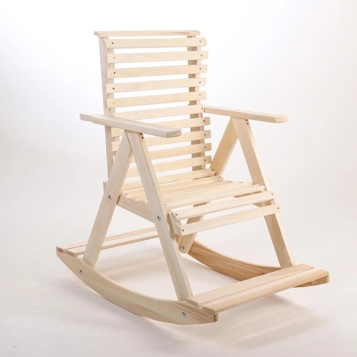 Кресло-качалка, 7011090см, из липы, "Добропаровъ" от компании Интернет-гипермаркет «MALL24» - фото 1