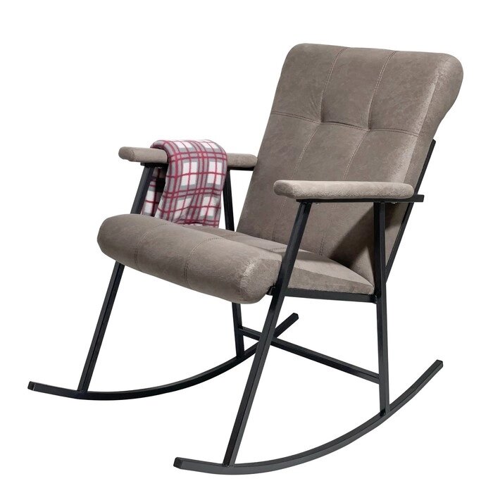 Кресло-Качалка 950х1020х960 Металл/мебельная ткань Париж 03 от компании Интернет-гипермаркет «MALL24» - фото 1