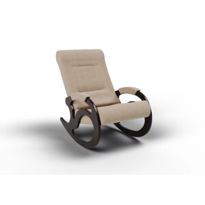 Кресло-качалка "Вилла", 1040 630 900 мм, ткань, цвет песок