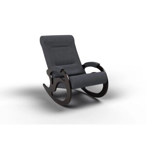 Кресло-качалка "Вилла", 1040 640 900 мм, ткань, цвет графит