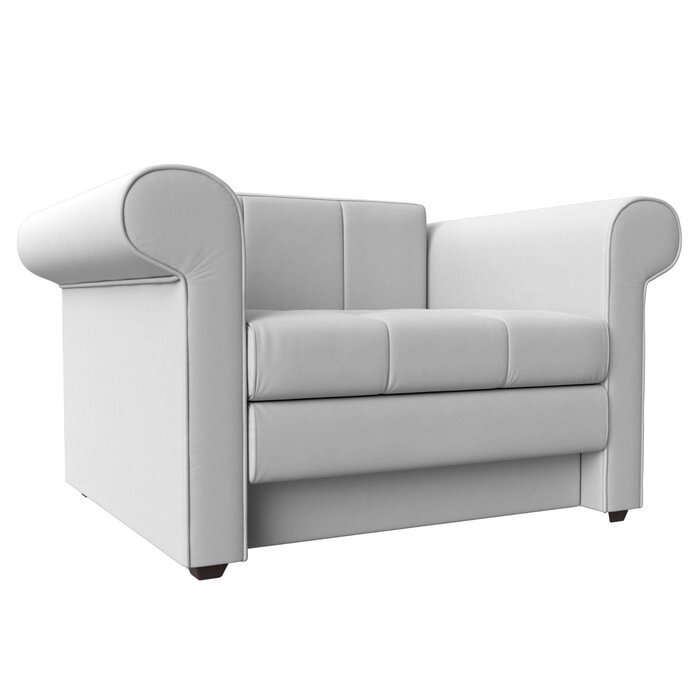 Кресло-кровать "Берли", механизм еврософа, экокожа, цвет белый от компании Интернет-гипермаркет «MALL24» - фото 1