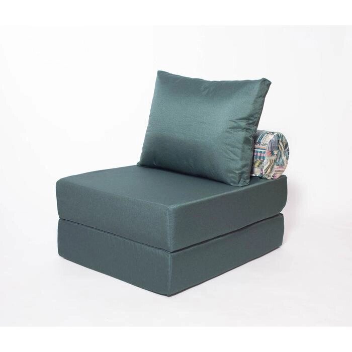 Кресло - кровать бескаркасное "Прайм" с накидкой-матрасиком, размер 75 x 100 x 90 см, цвет малахитовый от компании Интернет-гипермаркет «MALL24» - фото 1