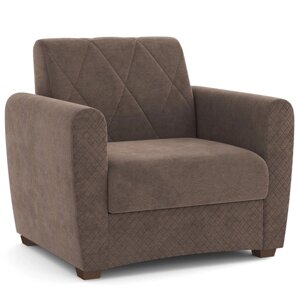 Кресло-кровать "Эдвин", велюр, цвет прага браун