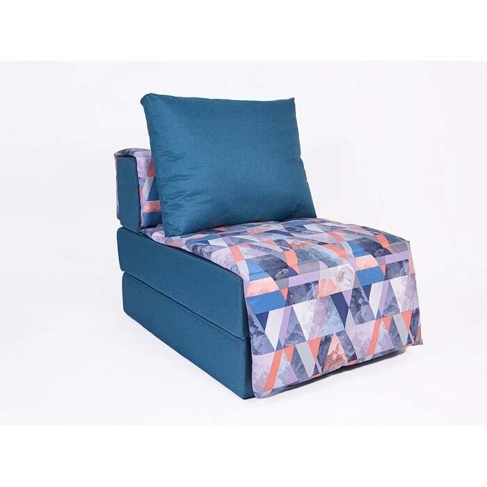 Кресло-кровать "Харви" с накидкой-матрасиком, размер 75100 см, цвет морской, деним от компании Интернет-гипермаркет «MALL24» - фото 1