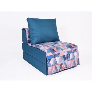 Кресло-кровать "Харви" с накидкой-матрасиком, размер 75100 см, цвет морской, деним