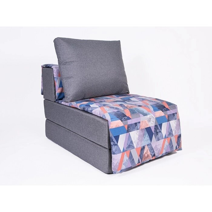 Кресло-кровать "Харви" с накидкой-матрасиком, размер 75100 см, цвет серый, деним от компании Интернет-гипермаркет «MALL24» - фото 1
