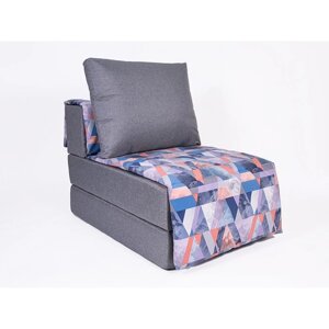 Кресло-кровать "Харви" с накидкой-матрасиком, размер 75100 см, цвет серый, деним