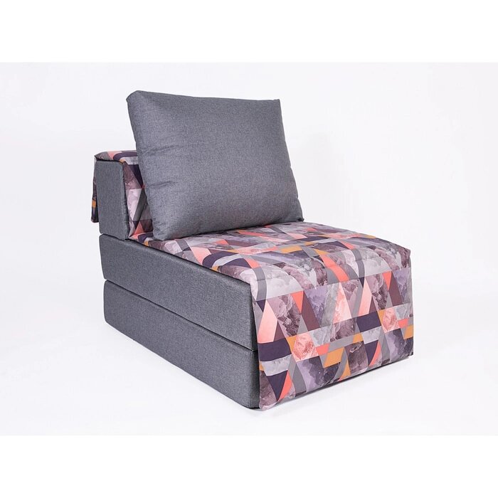 Кресло-кровать "Харви" с накидкой-матрасиком, размер 75100 см, цвет серый, манговый от компании Интернет-гипермаркет «MALL24» - фото 1