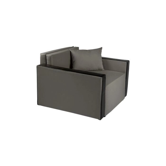 Кресло- кровать "Милена-2" ASH/Экокожа черная от компании Интернет-гипермаркет «MALL24» - фото 1
