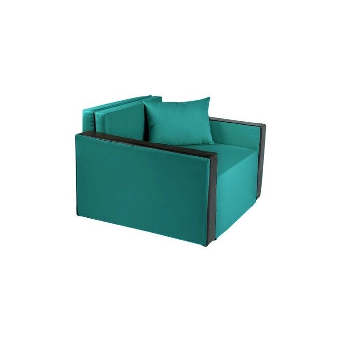 Кресло- кровать "Милена-2" EMERALD/Экокожа черная от компании Интернет-гипермаркет «MALL24» - фото 1