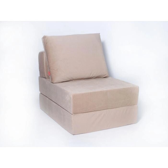 Кресло-кровать "Окта", размер 75x100 см, цвет бежевый, велюр от компании Интернет-гипермаркет «MALL24» - фото 1
