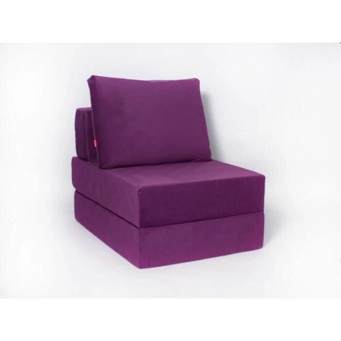 Кресло-кровать "Окта", размер 75x100 см, цвет фиолетовый, велюр от компании Интернет-гипермаркет «MALL24» - фото 1