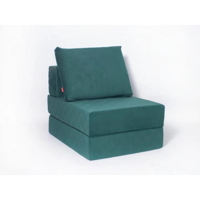 Кресло-кровать "Окта", размер 75x100 см, цвет изумруд, велюр от компании Интернет-гипермаркет «MALL24» - фото 1