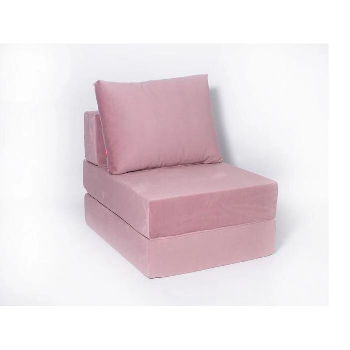 Кресло-кровать "Окта", размер 75x100 см, цвет пыльная роза, велюр от компании Интернет-гипермаркет «MALL24» - фото 1