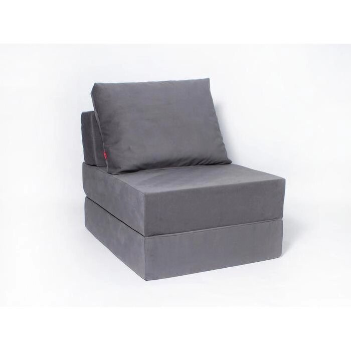 Кресло-кровать "Окта", размер 75x100 см, цвет серый, велюр от компании Интернет-гипермаркет «MALL24» - фото 1
