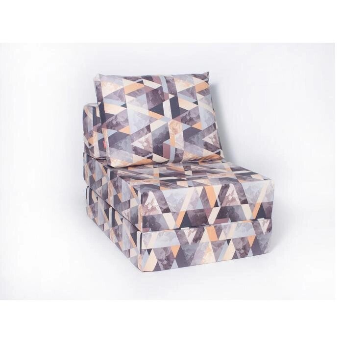 Кресло-кровать "Окта", размер 75x100 см, цвет сноу браун, велюр от компании Интернет-гипермаркет «MALL24» - фото 1