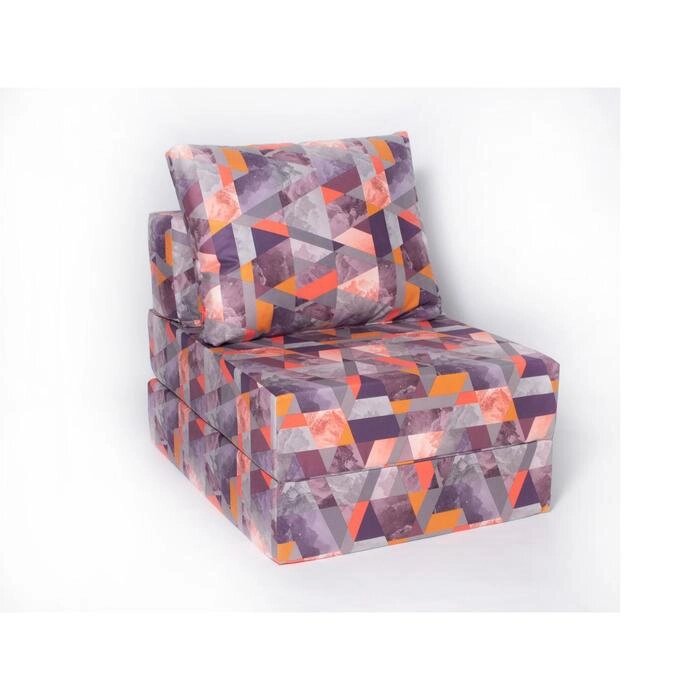 Кресло-кровать "Окта", размер 75x100 см, цвет сноу манго, велюр от компании Интернет-гипермаркет «MALL24» - фото 1