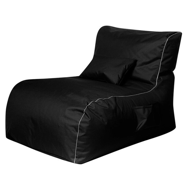 Кресло-лежак, цвет чёрный от компании Интернет-гипермаркет «MALL24» - фото 1