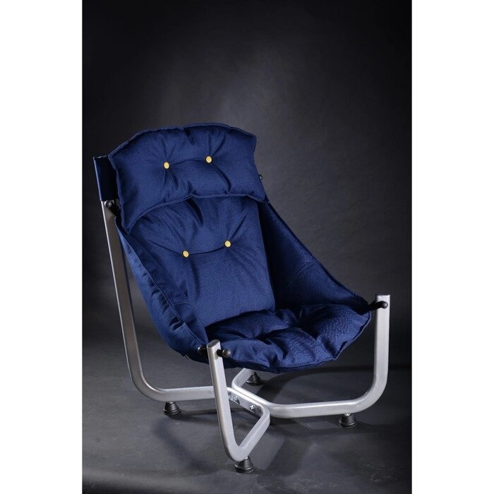 Кресло Медуза Орех/ткань Оксфорд синий от компании Интернет-гипермаркет «MALL24» - фото 1