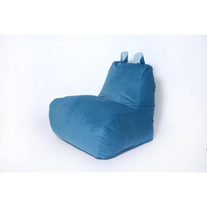 Кресло-мешок "Бегемот", размер 80x80 см, цвет морская волна/мятный велюр от компании Интернет-гипермаркет «MALL24» - фото 1