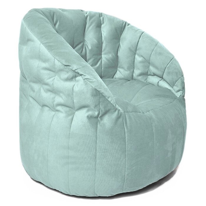 Кресло-мешок "Челси", размер 85x85 см, велюр, цвет мятный от компании Интернет-гипермаркет «MALL24» - фото 1
