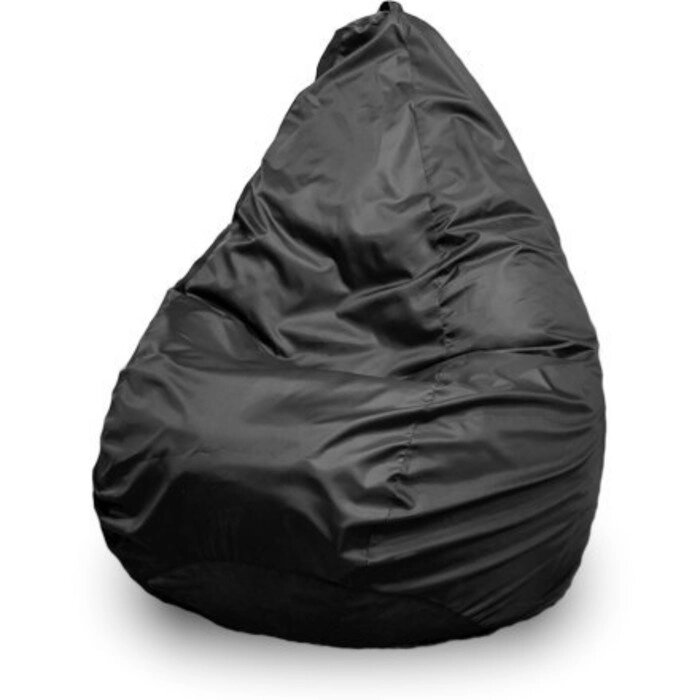 Кресло - мешок "Груша" большая, ширина 90 см, высота 135 см, цвет сине - чёрный, плащёвка от компании Интернет-гипермаркет «MALL24» - фото 1