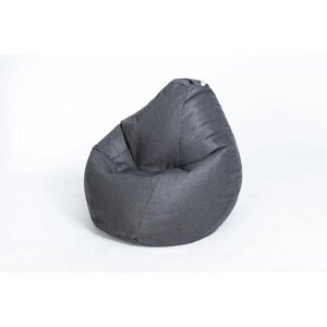 Кресло-мешок "Груша" большое, диаметр 90 см, высота 135 см, цвет тёмно-серый