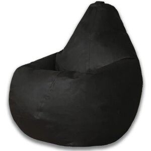 Кресло-мешок "Груша", экокожа, размер L, цвет чёрный
