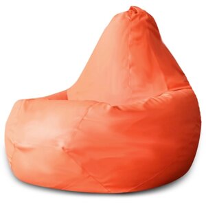 Кресло-мешок "Груша", экокожа, размер L, цвет оранжевый