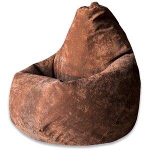 Кресло-мешок "Груша", микровельвет, размер 2XL, цвет коричневый