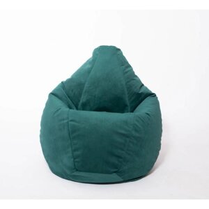 Кресло-мешок "Груша" среднее, диаметр 75 см, высота 120 см, цвет изумруд