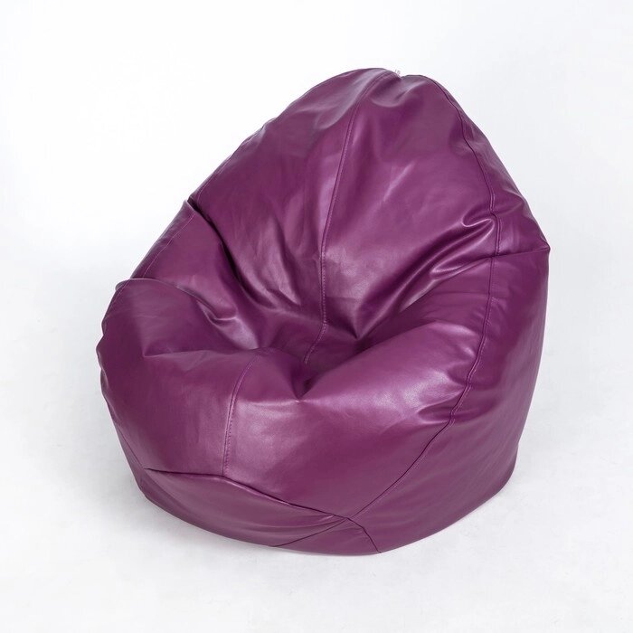 Кресло-мешок "Люкс", ширина 100 см, высота 150 см, фиолетовый, экокожа от компании Интернет-гипермаркет «MALL24» - фото 1