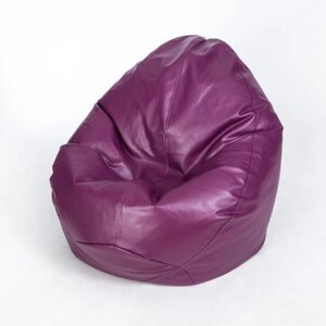 Кресло-мешок "Люкс", ширина 100 см, высота 150 см, фиолетовый, экокожа