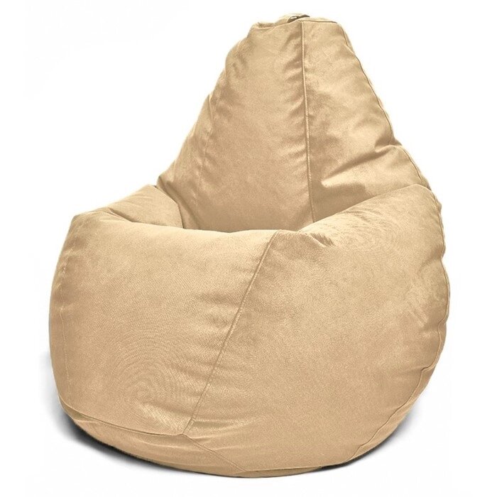 Кресло-мешок "Малыш" , размер 80x75x75 см, ткань велюр, цвет Maserrati 05 капучино от компании Интернет-гипермаркет «MALL24» - фото 1