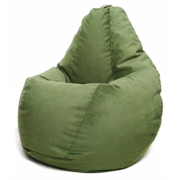 Кресло-мешок "Малыш" , размер 80x75x75 см, ткань велюр, цвет Maserrati 13 зелёный от компании Интернет-гипермаркет «MALL24» - фото 1