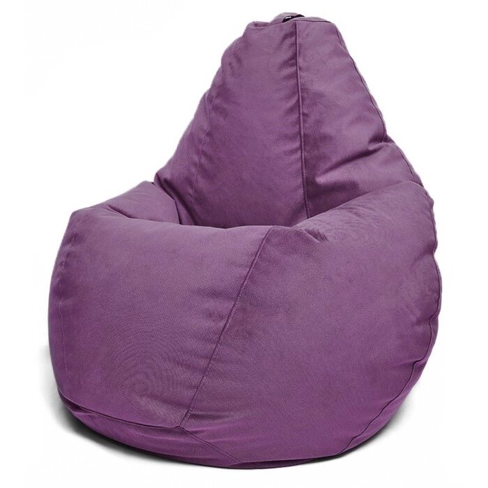 Кресло-мешок "Малыш" , размер 80x75x75 см, ткань велюр, цвет Maserrati 18 сиреневый от компании Интернет-гипермаркет «MALL24» - фото 1