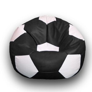 Кресло-мешок "Мяч", размер 100 см, см, искусственная кожа, чёрный, белый
