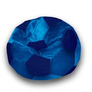 Кресло-мешок "Мяч", размер 70 см, см, велюр, цвет голубой, синий