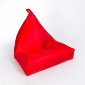 Кресло-мешок "Пирамида", ширина 90 см, высота 85 см, красный, плащёвка